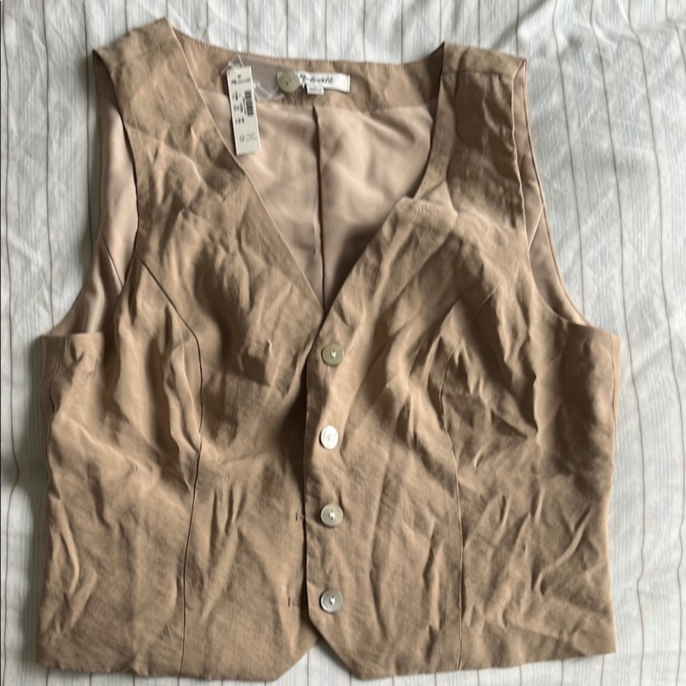 Madewell Tan Blouse Top